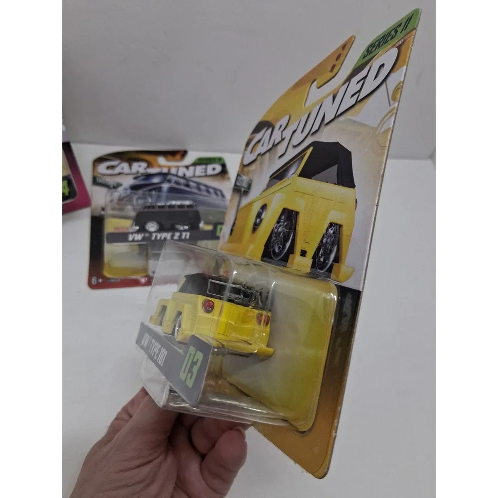 Car Tuned Customs Series II VW Diecast Set Beetle Type 2 T1 Type 181 Squareback